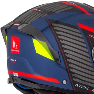 Imagem 5 de Capacete MT Atom 2 SV Linking B5 - Azul Fosco (Articulado)