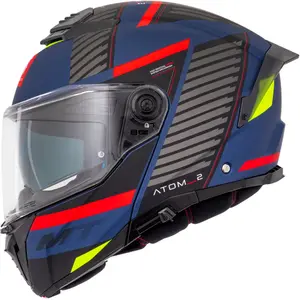 Imagem 1 de Capacete MT Atom 2 SV Linking B5 - Azul Fosco (Articulado)