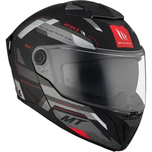 Imagem 4 de Capacete MT Atom 2 SV Bast D5 - Cinza/Preto Fosco (Articulado)