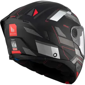 Imagem 6 de Capacete MT Atom 2 SV Bast D5 - Cinza/Preto Fosco (Articulado)