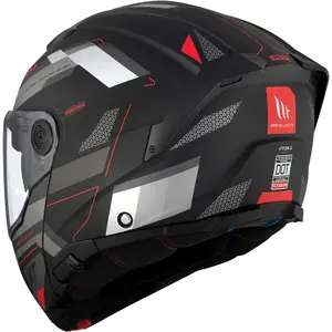 Imagem 5 de Capacete MT Atom 2 SV Bast D5 - Cinza/Preto Fosco (Articulado)