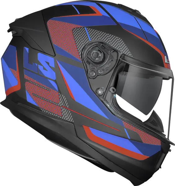 Capacete LS2 Stream 2 Road - Cinza Titânio/Vermelho Fosco - Grid