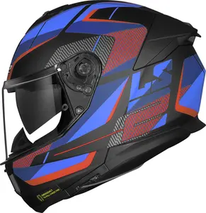 Capacete LS2 Stream 2 Road - Cinza Titânio/Vermelho Fosco