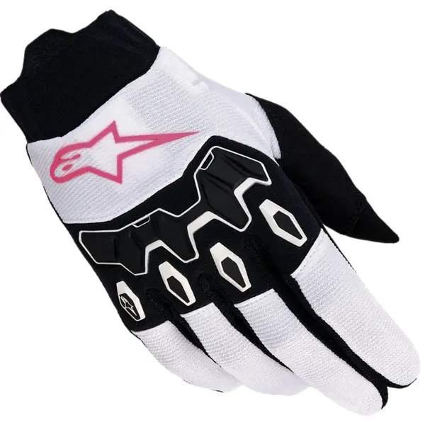 Luva Alpinestars Stella Full Bore V2 - Branca/Rosa/Preta - Grid Motors
