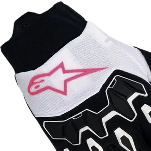 Imagem 3 de Luva Alpinestars Stella Full Bore V2 - Branca/Rosa/Preta