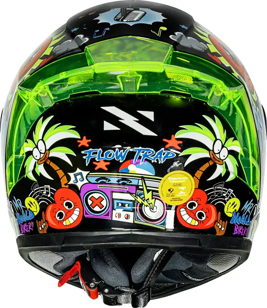 Capacete Norisk Flow Trap - Preto - Grid Motors