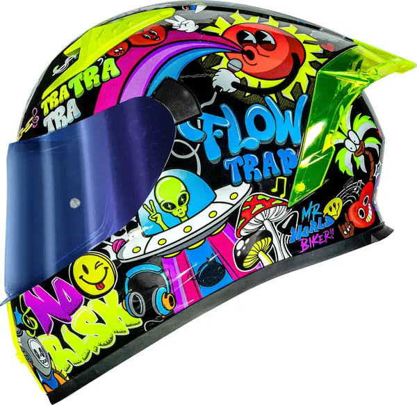 Capacete Norisk Flow Trap - Preto - Grid Motors