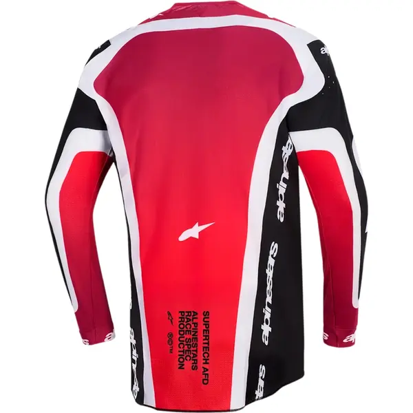 Camisa Alpinestars Supertech AFD Vista 26 - Preto/Vermelho/Branco