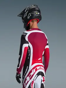 Imagem 5 de Camisa Alpinestars Supertech AFD Vista 26 - Preto/Vermelho/Branco