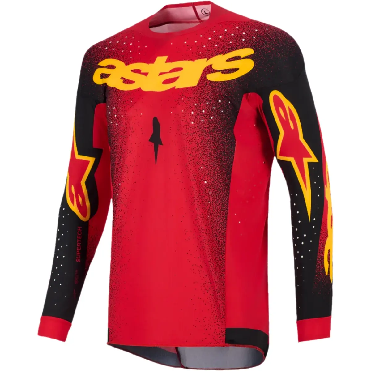 Camisa Alpinestars Supertech Scenz 26 - Vermelho/Preto/Amarelo