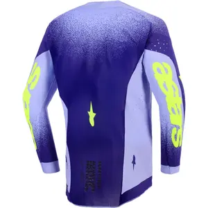 Imagem 2 de Camisa Alpinestars Supertech Scenz 26 - Roxo/Amarelo Fluor
