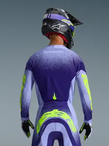 Imagem 4 de Camisa Alpinestars Supertech Scenz 26 - Roxo/Amarelo Fluor
