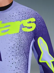 Imagem 7 de Camisa Alpinestars Supertech Scenz 26 - Roxo/Amarelo Fluor