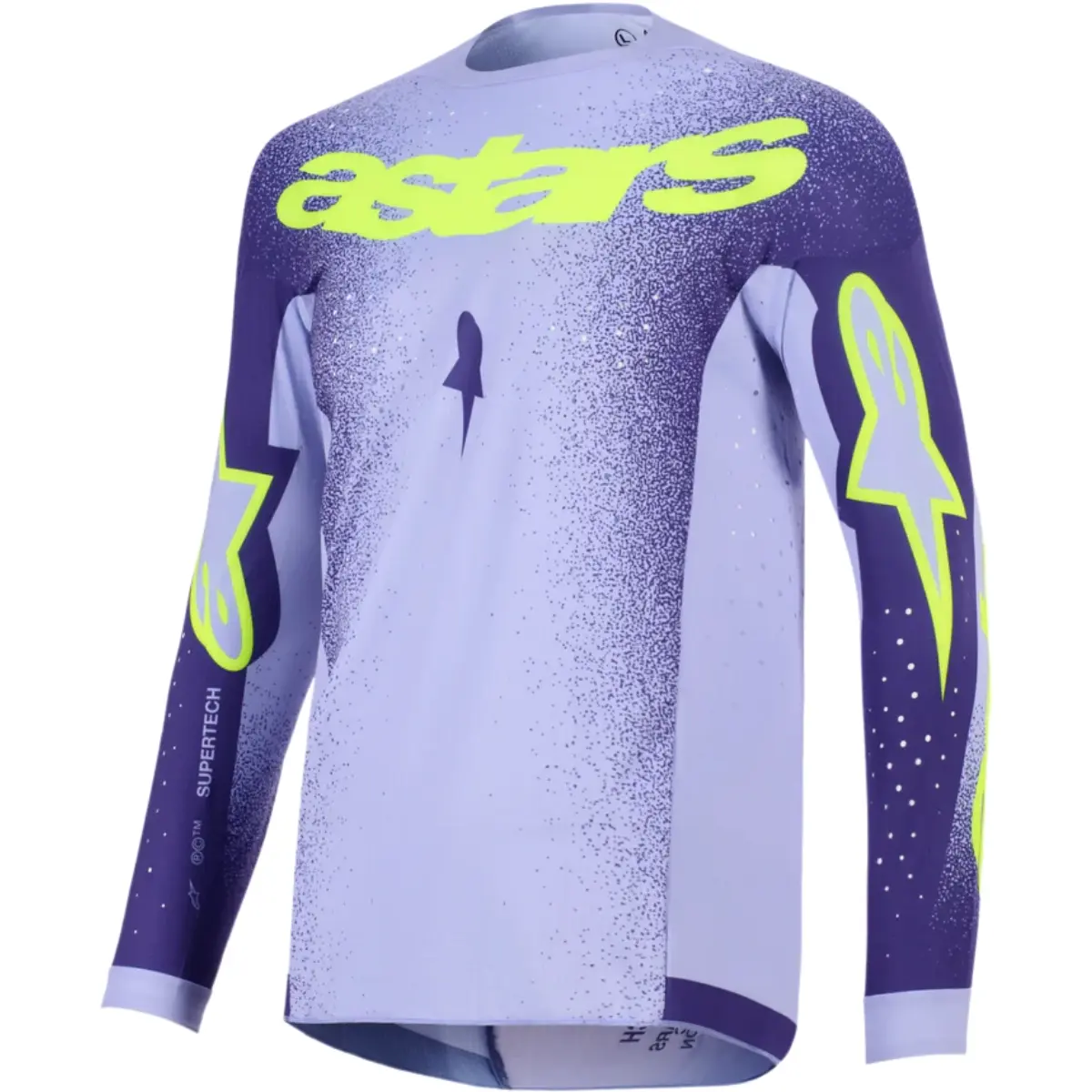 Camisa Alpinestars Supertech Scenz 26 - Roxo/Amarelo Fluor - Grid