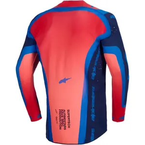 Imagem 2 de Camisa Alpinestars Supertech Vista 26 - Azul Marinho/Vermelho