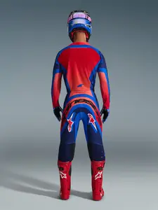 Imagem 7 de Camisa Alpinestars Supertech Vista 26 - Azul Marinho/Vermelho