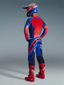 Imagem 8 de Camisa Alpinestars Supertech Vista 26 - Azul Marinho/Vermelho