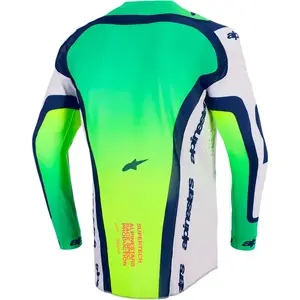 Imagem 2 de Camisa Alpinestars Supertech Vista 26 - Cinza/Amarelo Fluor/Azul