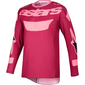 Imagem 1 de Camisa Alpinestars Racer Riway 26 - Vermelho Escuro Coral