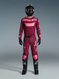 Imagem 6 de Camisa Alpinestars Racer Riway 26 - Vermelho Escuro Coral