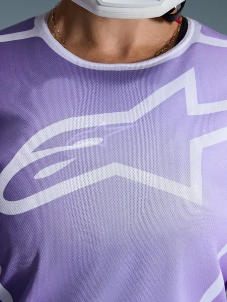 Camisa Alpinestars Stella Fluid Apex 26 - Roxo/Branco - Grid Motors