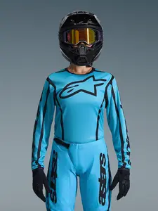Imagem 3 de Camisa Alpinestars Stella Fluid Apex 26 - Verde Água/Preto