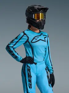 Imagem 4 de Camisa Alpinestars Stella Fluid Apex 26 - Verde Água/Preto