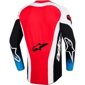 Imagem 2 de Camisa Alpinestars Techstar Knif 26 - Preto/Branco/Vermelho