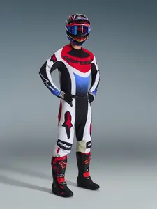 Imagem 7 de Camisa Alpinestars Techstar Knif 26 - Preto/Branco/Vermelho