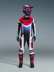 Imagem 6 de Camisa Alpinestars Techstar Knif 26 - Preto/Branco/Vermelho