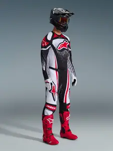 Imagem 7 de Camisa Alpinestars Techstar Nomur 26 - Preto/Branco/Vermelho