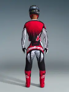 Imagem 8 de Camisa Alpinestars Techstar Nomur 26 - Preto/Branco/Vermelho