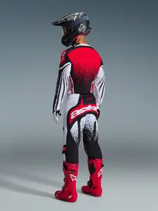 Imagem 9 de Camisa Alpinestars Techstar Nomur 26 - Preto/Branco/Vermelho