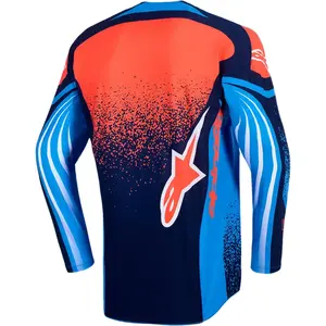 Imagem 2 de Camisa Alpinestars Techstar Nomur 26 - Azul Marinho/Laranja