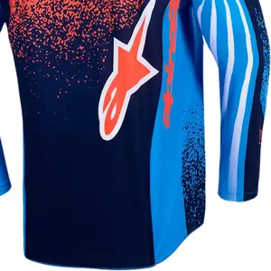 Imagem 6 de Camisa Alpinestars Techstar Nomur 26 - Azul Marinho/Laranja