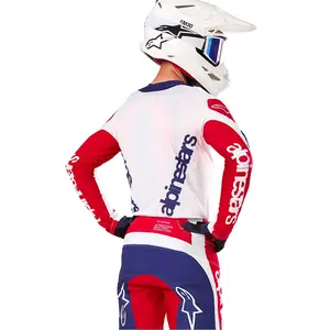 Imagem 4 de Camisa Alpinestars Techstar Red Bud - Branco/Azul/Vermelho