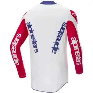 Imagem 2 de Camisa Alpinestars Techstar Red Bud - Branco/Azul/Vermelho