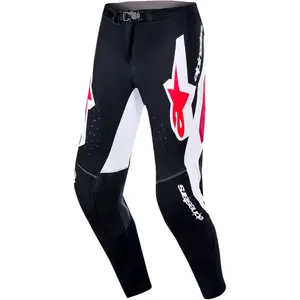 Imagem 1 de Calça Alpinestars Supertech AFD Vista 26 - Preto/Vermelho/Branco