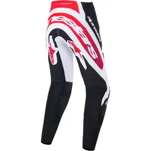Imagem 2 de Calça Alpinestars Supertech AFD Vista 26 - Preto/Vermelho/Branco