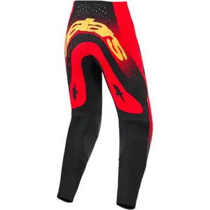 Imagem 2 de Calça Alpinestars Supertech Scenz 26 - Vermelho/Preto/Amarelo