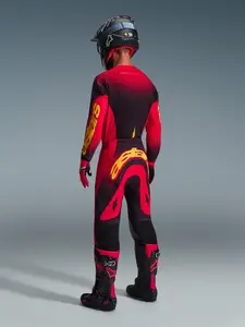 Imagem 8 de Calça Alpinestars Supertech Scenz 26 - Vermelho/Preto/Amarelo