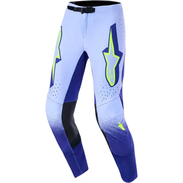 Calça Alpinestars Supertech Scenz 26 - Roxo/Amarelo Fluor - Grid