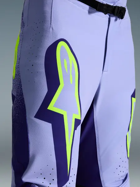 Calça Alpinestars Supertech Scenz 26 - Roxo/Amarelo Fluor - Grid