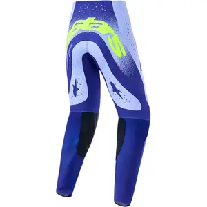 Imagem 2 de Calça Alpinestars Supertech Scenz 26 - Roxo/Amarelo Fluor