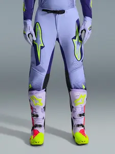 Imagem 3 de Calça Alpinestars Supertech Scenz 26 - Roxo/Amarelo Fluor