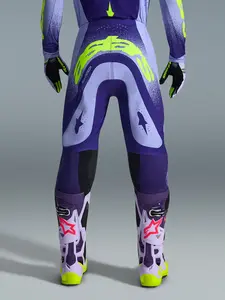 Imagem 5 de Calça Alpinestars Supertech Scenz 26 - Roxo/Amarelo Fluor