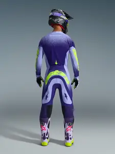 Imagem 8 de Calça Alpinestars Supertech Scenz 26 - Roxo/Amarelo Fluor