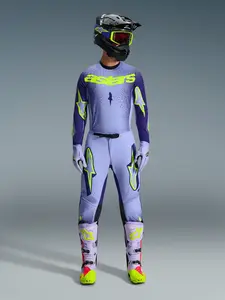 Imagem 6 de Calça Alpinestars Supertech Scenz 26 - Roxo/Amarelo Fluor