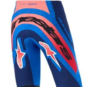 Imagem 4 de Calça Alpinestars Supertech Vista 26 - Azul Marinho/Vermelho
