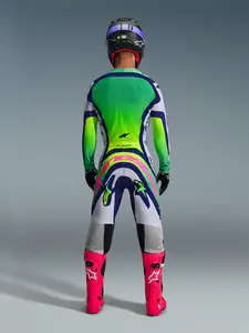 Imagem 7 de Calça Alpinestars Supertech Vista 26 - Cinza/Amarelo Fluor/Azul